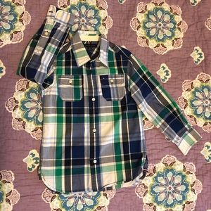 Boys Tommy Hilfiger Button Down Shirt, Size 4-5